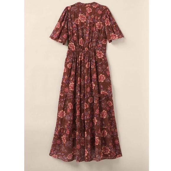 NWT Matilda Jane Good Hart GH Mariposa Floral Flowy Midi Dress- Size Large - Picture 3 of 16